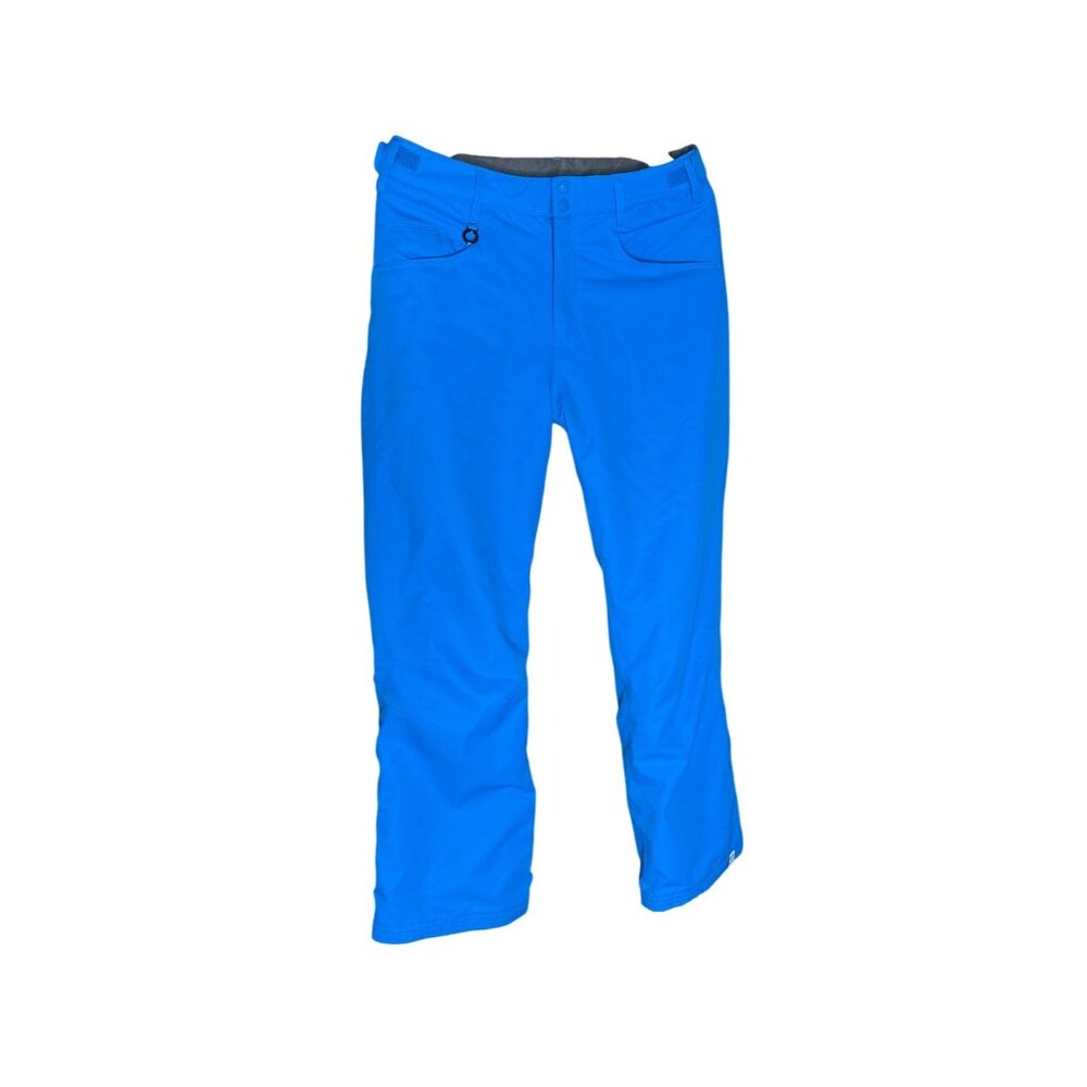 Roxy Womens Regular Fit Blue Snowboard Pants Size 16 With Velcro & Zipper Pocket